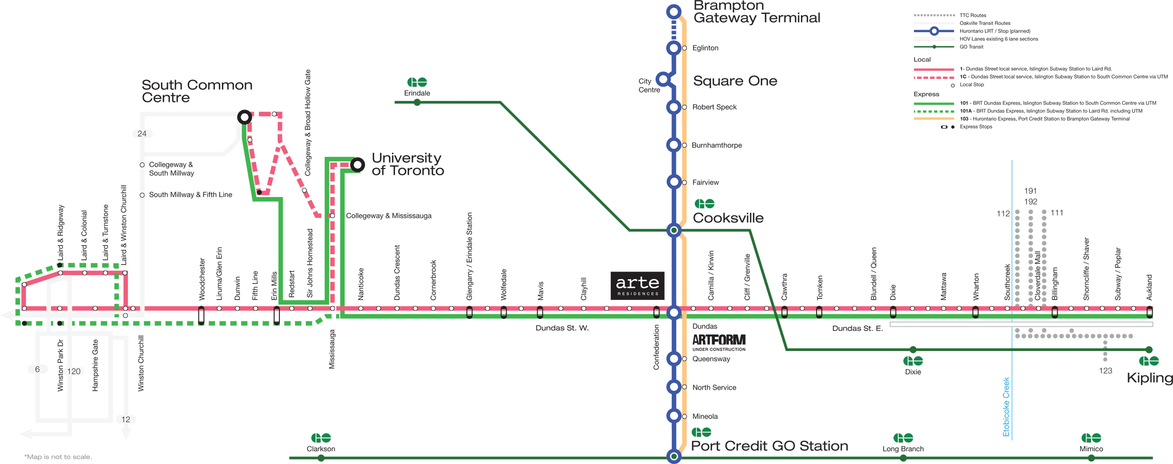 Mississauga Transit map